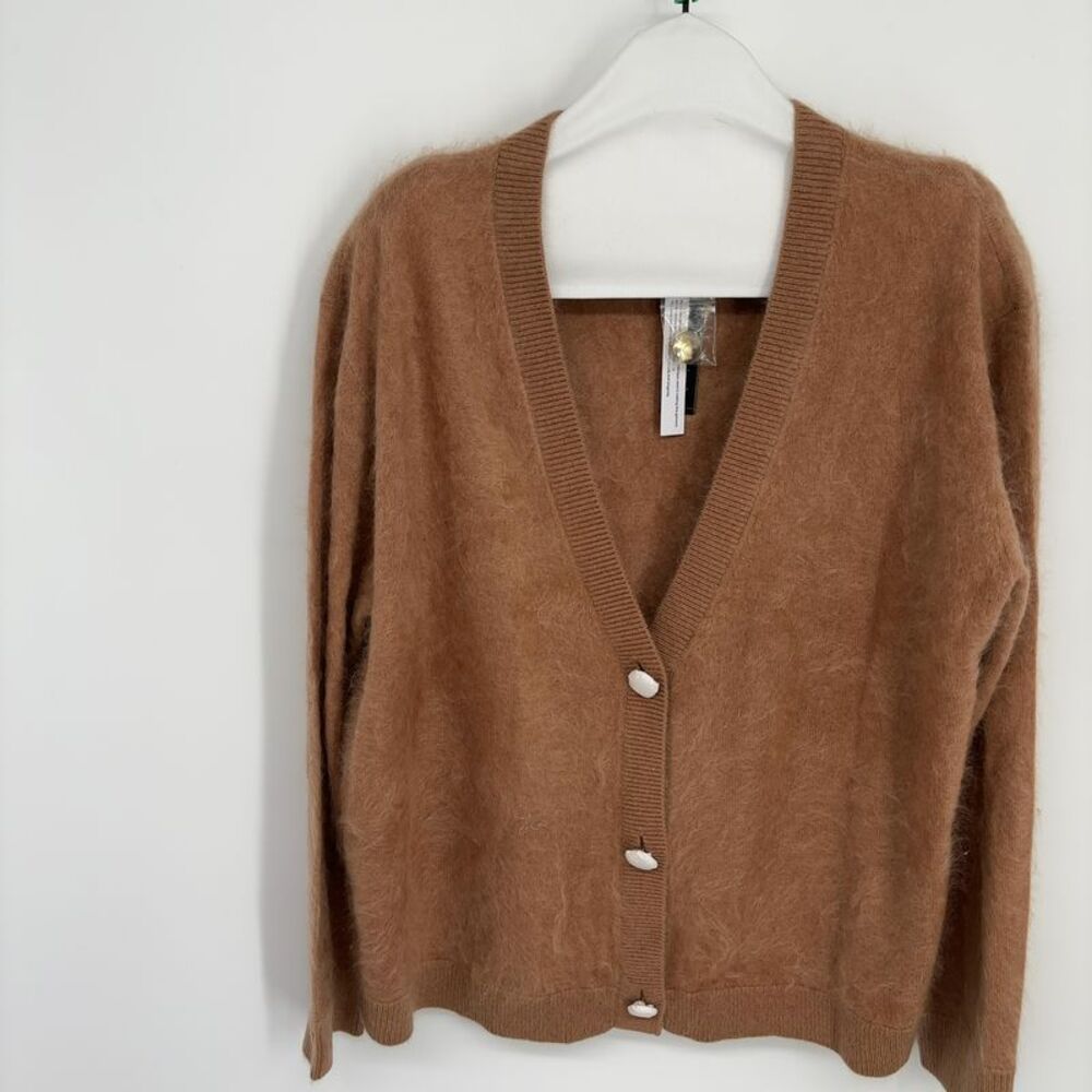 Alice + Olivia Bradley Short Cashmere-Blend Cardigan